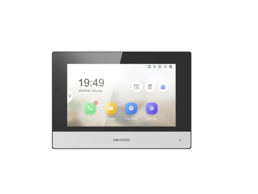 [94406] ESTACION INTERIOR PANTALLA TACTIL MARCA HIKVISION  7", POE ESTANDAR. (DS-KH6320-WTE1)