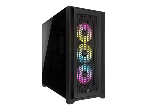 [95540] CASE CORSAIR 5000D RGB AIRFLOW, MID TOWER, BLACK, 7 EXPANSION SLOT, 4X 2.5", 2X 3.5", TAPA DE CRISTAL TEMPLADO, INCLUYE 3 ABANICOS 120MM RGB FRONTAL, TOPE Y LATERAL (CC-9011242-WW)