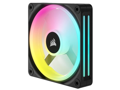 [95564] ABANICO CORSAIR ICUE QX120 RGB MAGNETICO PARA CASE 120MM, SE INTERCONECTAN ENTRE SI, LUCES EN LOS LADOS, NEGRO (CO-9051001-WW)