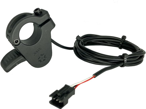 [95623] ACELERADOR DE PULGAR EBIKE 300X, COMPATIBLE CON ZURDOS Y DIESTROS, CONECTOR SM DE INSTALACION RAPIDA DE 12 V-72 V, VOLTAJE UNIVERSAL