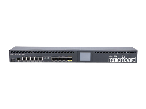 [91900] ROUTER MIKROTIK RB2011UIASRM, 10 PUERTOS LAN (5 GIGABIT - 5 10/100) 1 PUERTO SFP, USB, PASSIVE POE