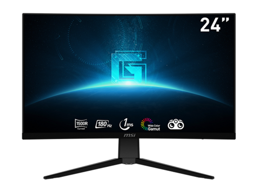 [95712] MONITOR MSI G2422C 24" CURVO, 1920 X1080, 1 X DISPLAYPORT 1.2A, 2 X HDMI 2.0B, 1X EARPHONE OUT, 180 HZ VA FHD GAMING MONITOR AMD FREESYNC PREMIUM