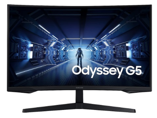 [95831] MONITOR SAMSUNG 32” ODYSSEY G5 WQHD (2560 X 1440), CURVO, 1000R, 144 HZ, 1MS, HDMI, HDR10, (LC32G55TQBLXZP)