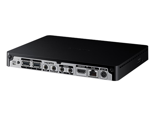 [88636] SIGNAGE PLAYER BOX SAMSUNG, COMPATIBLE CON MODELOS VIDEO WALL SAMSUNG, 8GB(3.75GB OCCUPIED BY O/S, 4.25GB AVAILABLE) - CPU CORETEX A72 1.7GHZ QUAD-CORE PATENTADA POR SAMSUNG TIZEN 4.0 (VDLINUX). 2 X USB 2.0, HDMI 2.0, RJ45. (SBB-SS08NL1/ZA)