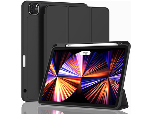 [95939] COVER ZRYXAL PARA IPAD PRO 11", CON SOPORTE PARA LAPIZ, SOPORT TOUCH ID AND AUTO WAKE/SLEEP, NEGRO
