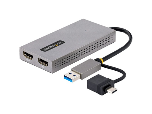 [95976] ADAPTADOR STARTECH USB A DUAL HDMI, USB A/C A 2X HDMI DISPLAYS, 1X 4K30, 1X 1080P