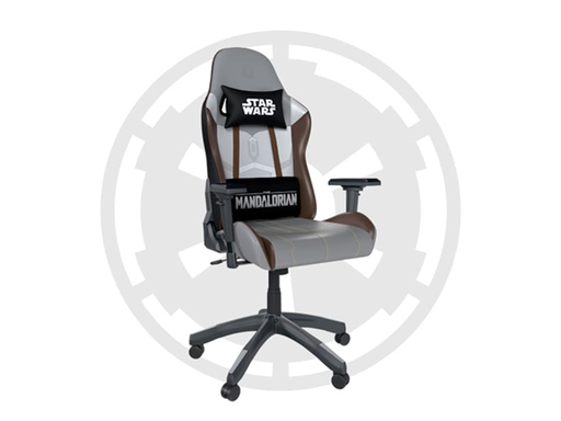 [96034] SILLA GAMING PRIMUS MANDALORIAN THRONOS 200S, ESPALDAR ALTO AJUSTABLE, REPOSO DE BRAZOS, ESPALDA Y CABEZA, ALTURA AJUSTABLE Y BASE CON RUEDAS ROBUSTAS, GRIS / MARRON / NEGRO (PCH-S203ML)