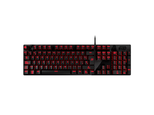 [96008] TECLADO PRIMUS DARTH VADER BALLISTA90T GAMING, USB, CON ILUMINACION CONFIGURABLE, 20 ESCENARIOS DISTINTOS DE LUCES, TECLAS PROGRAMABLES POR SOFTWARE, COLORES PREDETERMINADOS VIA SOFTWARE, ESPAÑOL (PKS-S092DV-S)