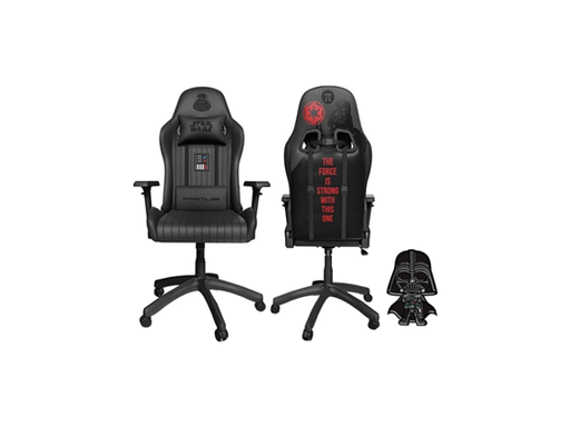 [96010] SILLA GAMING PRIMUS DARTH VADER THRONO 200S, ESPALDAR ALTO AJUSTABLE, REPOSO DE BRAZOS, ESPALDA Y CABEZA, ALTURA AJUSTABLE Y BASE CON RUEDAS ROBUSTAS, NEGRO (PCH-S203DV)