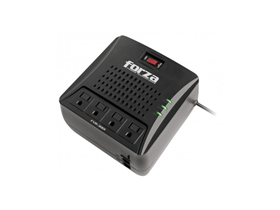 [75966] REGULADOR DE VOLTAJE FORZA 3000VA, REGLETA DE 4XTOMAS 110V/1500W/900J, 2XRJ11/RJ45(IN,OUT), INDICADORES LED DE ESTADO, TEMPORIZADOR (2/10/30 SEGUNDOS), FVR-3001.