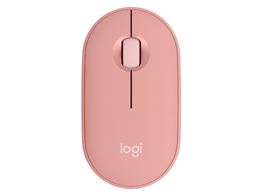 [96037] MOUSE LOGITECH M350S PEBBLE  INALAMBRICO OPTICO COLOR ROSA), BLUETOOTH - LA BATERÍA PUEDE DURAR HASTA UN AÑO SIN CAMBIARLA.