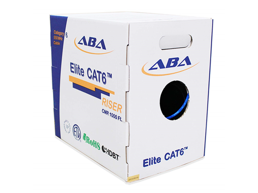 [96060] CABLE DE ETHERNET CAT6, AZUL, 550MHZ, 1000FT