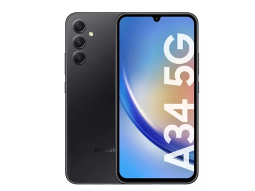 [96230] CELULAR SMARTPHONE SAMSUNG A34 A346  (SM-A346MZKATPA), DESBLOQUEADO, 128GB, 6GB RAM, TRIPLE CAMARA 50 MP, F/2/2, PRINCIPAL, 13 MP FRONT, PANTALLA DE 6.6", 5G, ANDROID 13 5,000MAH, COLOR NEGRO.