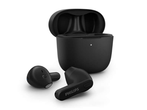 [96436] AUDIFONOSPHILIPS COLOR NEGRO BLUETOOTH 5.0, RESISTENTE AL AGUA/SUDOR.12 HORAS DE REPRODUCCION,TIEMPO DE CARGA 2 HORAS, CARGA CABLE USB-C, 500 MM