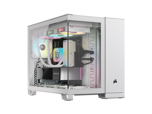 [96464] CASE CORSAIR 2500X MID TOWER DUAL CHAMBER, SOPORTA MOTHERBOARD MATX & MITX, BLANCO, USB-A 3.2 GEN 1 X2, USB-C GEN 2 AUDIO IN / OUT, 2X 2.5" SSDS - 2X 3.5" HDDS, PANEL LATERAL Y TOPE EN CRISTAL TEMPLADO, SOPORTA POWER SUPPLY ATX (CC-9011266-WW)