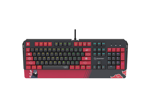[96542] TECLADO NARUTO AKATSUKI KX-500, RGB, USB, MECANICO, ENGLISH, (NA-KB-1002)