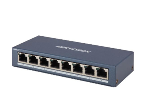 [96580] SWITCH 5 HIKVISION, NO ADMINISTRABLE, 8 PUERTOS ETHERNET DE 10/100/1000 MBPS GIGABIT CARCASA METÁLICA