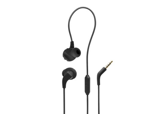 [96597] AUDIFONO CON MICROFONO JBL ENDURANCE RUN 2, 3.5MM, HANDFREE, TWISTLOCK, IN-EAR, SIRI/GOOGLE NOW, 8.2 MM DRIVER, NEGRO (JBLENDURRUN2BLKAM).