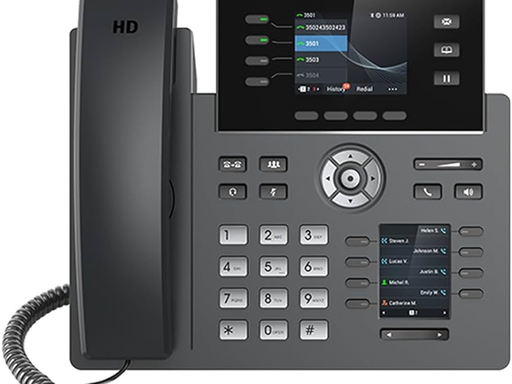 [96662] TELEFONO IP GRANDSTREAM GRP2614, 4 LÍNEA, 4-SIP, COLOR 2.8, POE