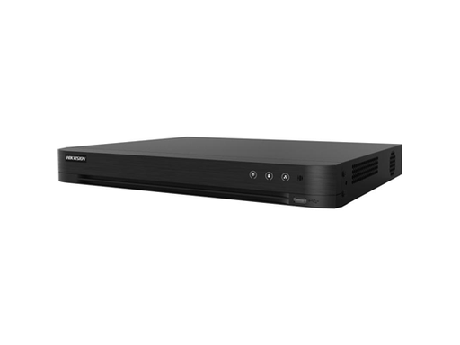 [96698] DVR MARCA HIKVISION 32 CANALES TURBOHD + 8 CANALES IP, 5 MEGAPIXEL LITE - 3K LITE, ACUSENSE (EVITA FALSAS ALARMAS), AUDIO POR COAXITRON, 2 BAHÍAS DE DISCO DURO, H.265+