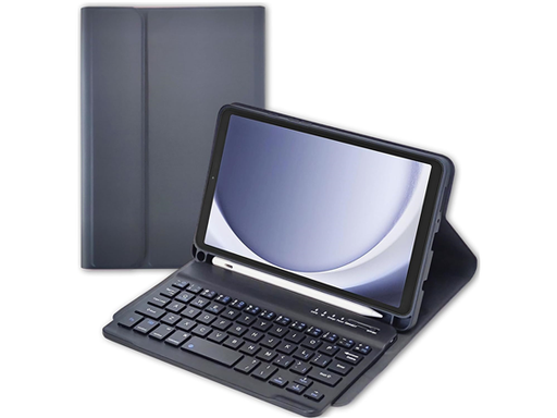 [96704] COVER PARA SAMSUNG GALAXY TAB A9 8.7", TECLADO MAGNETICA, PU LEATHER, NEGRO