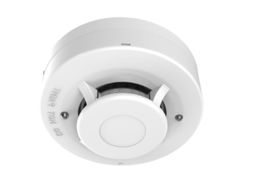 [96720] DETECTOR DE HUMO FOTOELÉCTRICO MARCA HIKVISION NO DIRECCIONABLE DE 4 HILOS, SOPORTA FUNCIONALIDAD AUTÓNOMA (BUZZER INTEGRADO), INDICADORES LED, (AX HYBRID PRO)