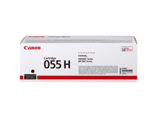 [96752] TONER CANON 055H NEGRO, ALTO RENDIMIENTO (RENDIMIENTO APROX. 7,600 PAG), COMPATIBLE CON:  I-SENSYS MF744CDW, I-SENSYS MF742CDW, I-SENSYS LBP663CDW, I-SENSYS LBP664CX E I-SENSYS MF746CX.