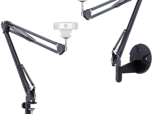 [96793] SOPORTE ACETAKEN PARA WEBCAM LOGITECH, 2 EN 1 MONTAJE EN PARED/ABRAZADERA, NEGO