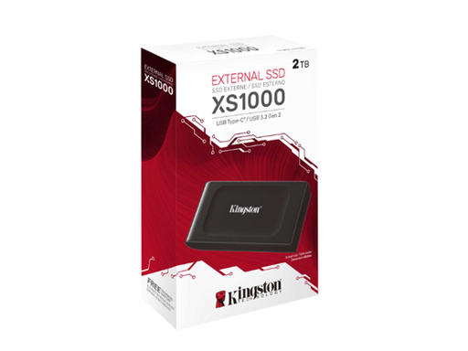 [96832] DISCO EXTERNO SOLIDO KINGSTON 2TB (SSD) PORTÁTIL, USB-C, TAMAÑO DE BOLSILLO, USB 3.2, GEN 2,  HASTA 1050 MB/S LECTURA Y 1000MB/S ESCRITURA.