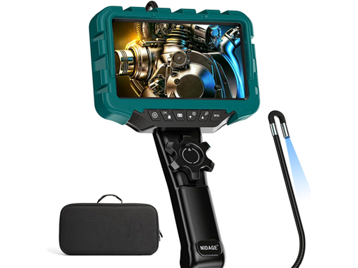 [96894] BOROSCOPIO NIDAGE 7" IPS, CAMARA DE INSPECCION DE ENDOSCOPIO DE 0.24", 32GB, VERDE/NEGRO