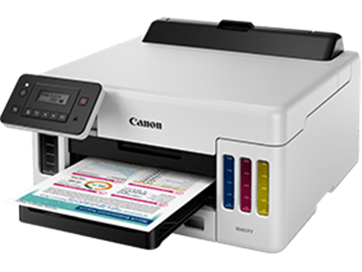 [92737] IMPRESORA CANON MAXIFY GX5010, SISTEMA TINTA CONTINUA, INALÁMBRICA MEGATANK, 6.000 PÁGINAS EN NEGRO Y 14.0006 EN COLOR POR CONJUNTO DE BOTELLA DE TINTA COMPLETA, RESOLUCIÓN 600 DPI*2 X 1,200 DPI,  CICLO DE TRABAJO: HASTA 45,000 PÁGINAS/MES. RMPV: HASTA 4,000 PÁGINAS, BANDEJA FRONTAL: 250 HOJAS, BANDEJA TRASERA: 100 HOJAS DE PAPEL COMÚN Ó 20 HOJAS (4X6). INTERFAZ ESTÁNDAR USB DE ALTA VELOCIDAD WI-FI® (INALÁMBRICA LAN, 2.4/5 GHZ, IEEE 802.11B/G/N)7 INALÁMBRICA (100BASE-TX) / 10BASE-T). PANTALLA LCD MONOCROMÁTICA DE 2 LÍNEAS COMPLETA.