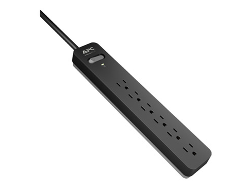 [96938] PROTECTOR  REGLETA APC PE66 ESSENTIAL SURGEARREST, 6 SALIDAS 6 PIES DE CORD, 120V. PROTECCIÓN BASICA CONTRA SOBRETENSIONES PARA ORDENADORES Y EQUIPOS ELECTRÓNICOS