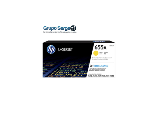 [85074] TONER HP 655A - CF452A - AMARILLO - 10,500 PAGINAS - PARA IMPRESORA LASERJET COLOR ENTERPRISE M681DH - M682Z - M652DN - M653DN