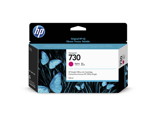 [92374] CARTUCHO HP 730 - P2V63A - MAGENTA - 130ML - PARA IMPRESORA DESIGNJET T1700DR 44" PS / T1700 44" / T2600 / T2600DR