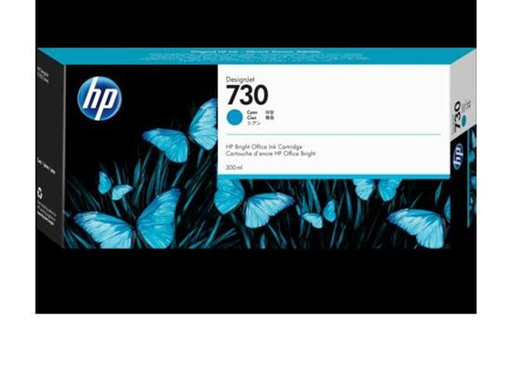 [95103] CARTUCHO HP 730 - P2V68A - CYAN - 300ML - PARA IMPRESORA DESIGNJET T1700DR 44" PS / T1700 44" / T2600 / T2600DR