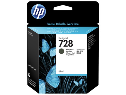 [91380] CARTUCHO HP 728 - F9J64A - NEGRO MATE - 69ML - PARA IMPRESORA DESIGNJET T730 / T830