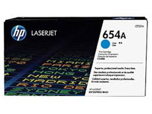 [80704] TONER HP 654A - CF331A - CYAN - 15,000 PAGINAS - PARA IMPRESORA LASERJET M651