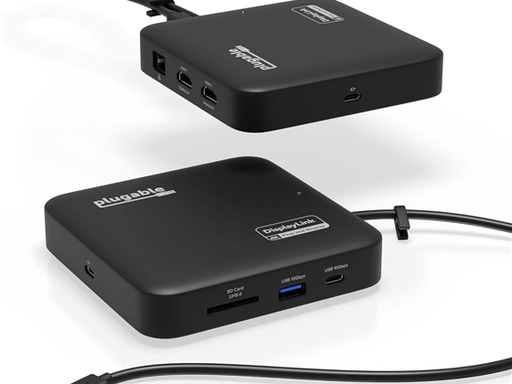 [96960] HUB USB-C PLUGABLE, 7 EN 1, DUAL HDMI, USB4, THUNDERBOLT/USB-C, 100W PD, 2X HDMI, 1X USB-C, 1GBPS ETHERNET, 1X USB 3.0, 1X SD CARD