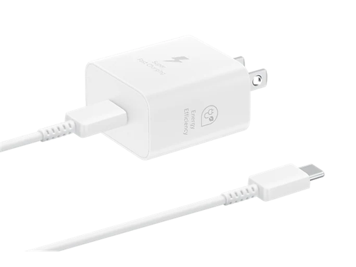 [96983] CARGADOR DE PARED SAMSUNG USB-C 25W 3AMPS, BLANCO (CARGADOR DE PARED SAMSUNG USB-C 25W + CABLE TIPO C. (EP-T2510XWTGTW)