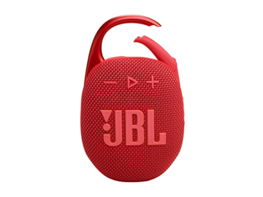 [97008] BOCINA JBL CLIP 5 BLUETOOTH 5.3, WATERPROOF IP67, CLIP DE AGARRE,12 HRS TIEMPO DE REPRODUCCION MAS 3 HRS EXTRA CON PLAYTIME BOOTS, COLOR ROJO (JBLCLIP5REDAM).
