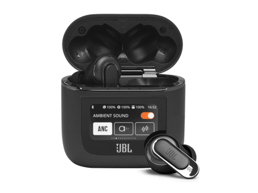[97004] AUDIFONO JBL TOUR PRO 2 NEGRO,BLUETOOTH, INTEGRACION CON ASISTENTE DE VOZ, CANCELACION ACTIVA DE RUIDO, CANCELACION ADAPTATIVA DE RUIDO, MICROFONO INTEGRADO, BATERIA RECARGABLE, CONTROL TACTIL, RESISTENTE AL AGUA, ESTUCHE DE CARGA, COLOR NEGRO (JBLTOURPRO2BLKAM)