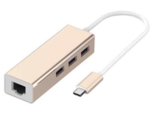 [97035] HUB USB AGILER, USB C / PUERTO ETHERNET GIGABIT / 3X USB A 3.0