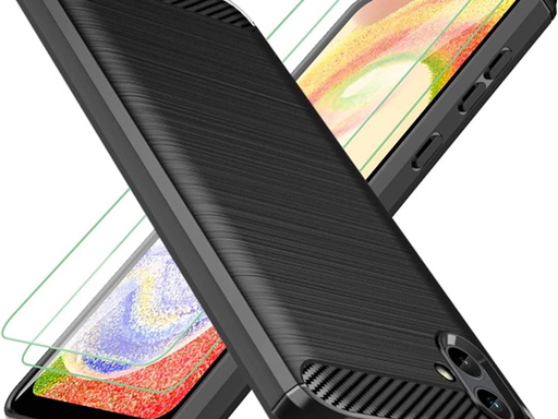 [97029] COVER YMHXCY PARA SAMSUNG GALAXY A05S 6.7", A PRUEBA DE CHOQUES, 2X PROTECTOR DE PANTALLA, COVER PARA CAMARA, NEGRO