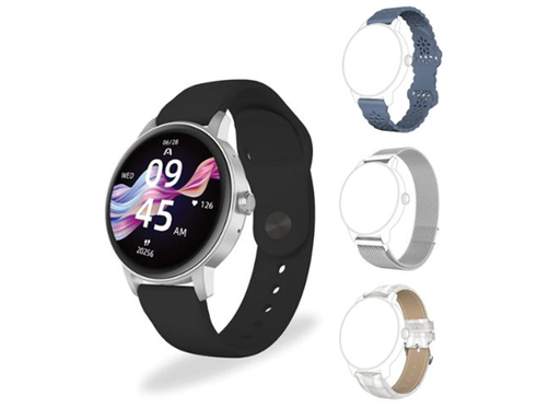 [97073] SMARTWATCH  (RELOJ INTELIGENTE) ARGOM, SKEIWATCH C30 - CAJA DE ALUMINIO PLATEADO- 4 CORREAS INCLUIDAS (AZUL,NEGRO,PLATEADO Y BLANCO) - TOTALMENTE TÁCTIL - IP67 RESISTENTE AL POLVO Y AL AGUA -168 HORAS DE CARGA- GPS Y BLUETOOTH INTEGRADO, FRECUENCIA CARDÍACA, MONITOREA LA PRESION SANGUINEA Y NIVEL DE OXIGENO EN LA SANGRE,MICROFONO INCORPORADO,COMPATIBLE TANTO CON EL SISTEMA ANDROID COMO IOS.(ARG-WT-6030SL)