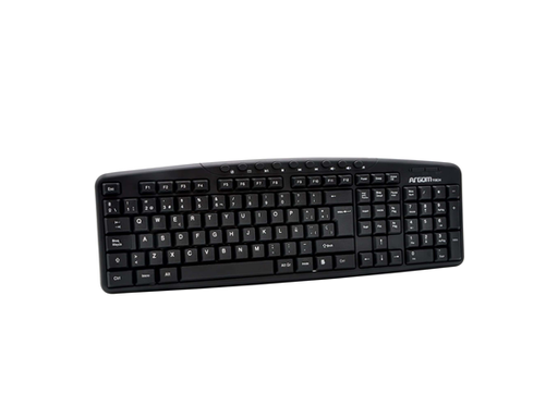 [104569] TECLADO ARGOM MULTIMEDIA USB,  ESPAÑOL, COLOR NEGRO (ARG-KB-7807)