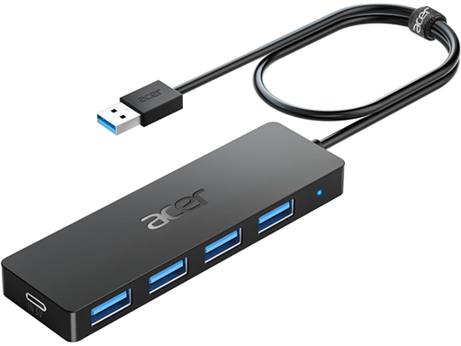 [104599] HUB USB ACER, 4 PUERTOS USB, USB TYPE-C, USB 3.0