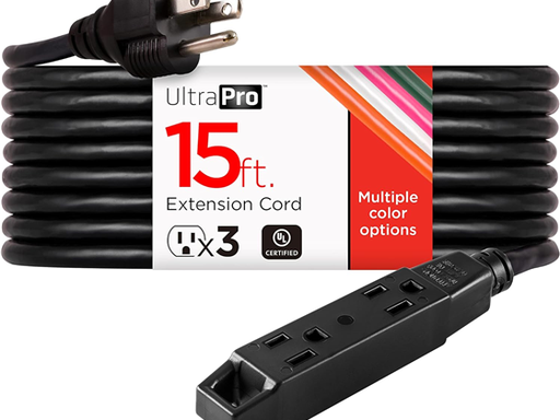 [104596] PROTECTOR REGLETA ULTRAPRO, 3 PUERTOS, CABLE 16 GAUGE UL, 15 FEET