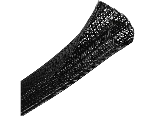 [104604] ORGANIZADOR DE CABLES CROCSEE, CABLE TRENZADO, FLEXIBLE, 3/4" X 25', NEGRO