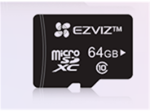 [104670] MEMORIA MICROSD EZVIZ 64 GB CLASE 10 ESPECIALIZADA PARA VIDEOVIGILANCIA
