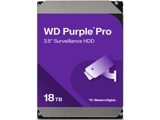 [104717] DISCO DURO 18TB P/VIDEOVIGILANCIA WESTERN DIGITAL SATA 6GB/S 3.5" 7200 RPM/512MB.